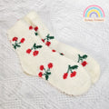 Cozy Berry Fuzzy Socks