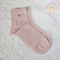 Blush Ribbon Socks