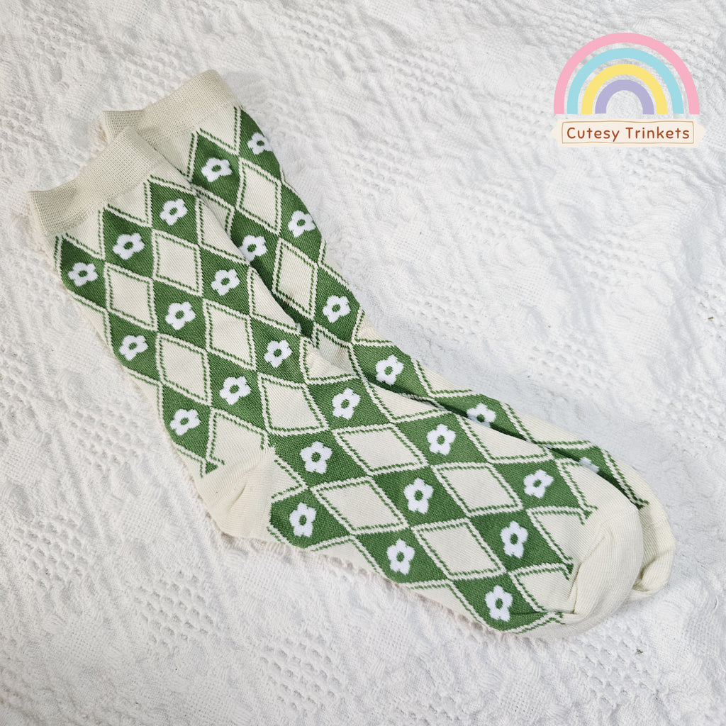 Matcha Meadow Socks