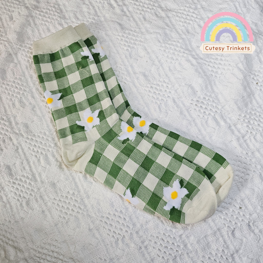 Matcha Meadow Socks