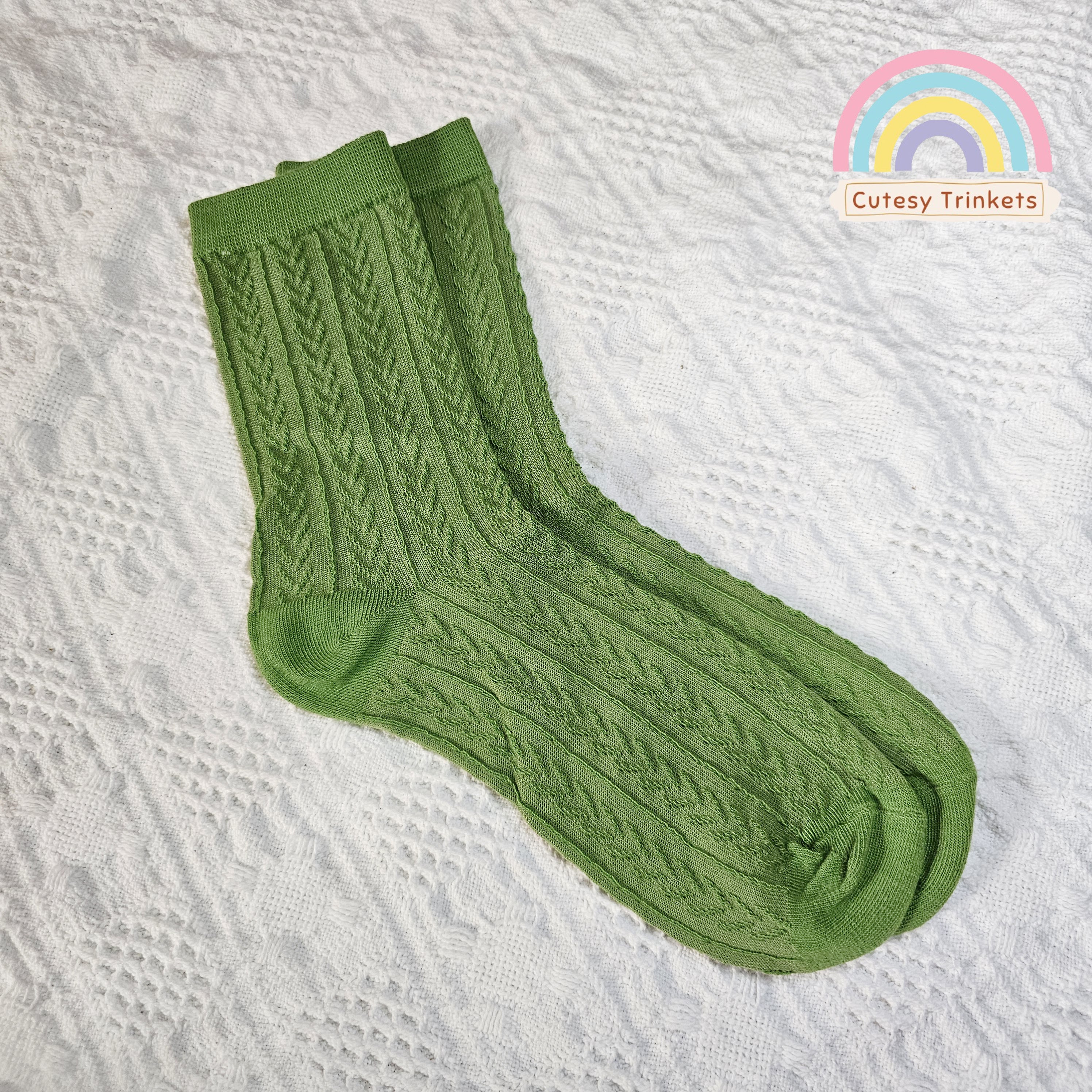 Matcha Meadow Socks