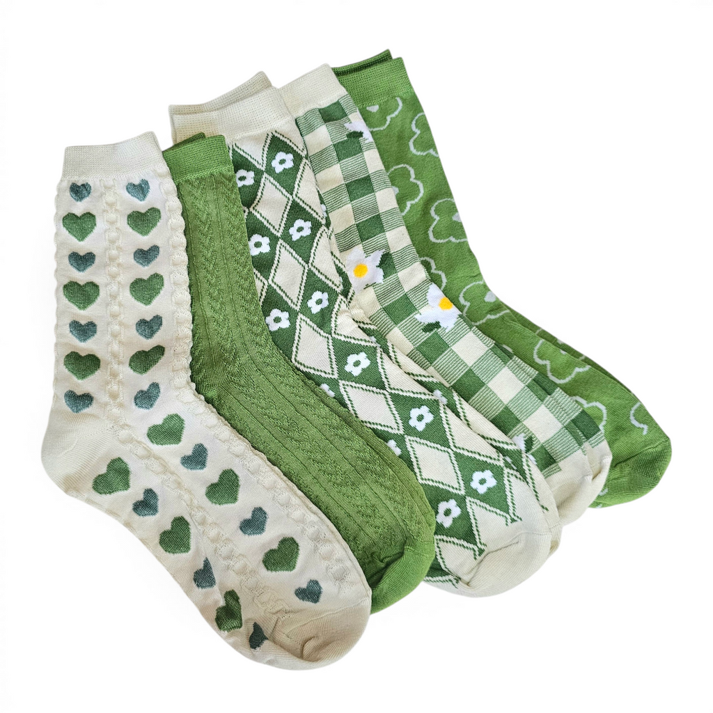 Matcha Meadow Socks