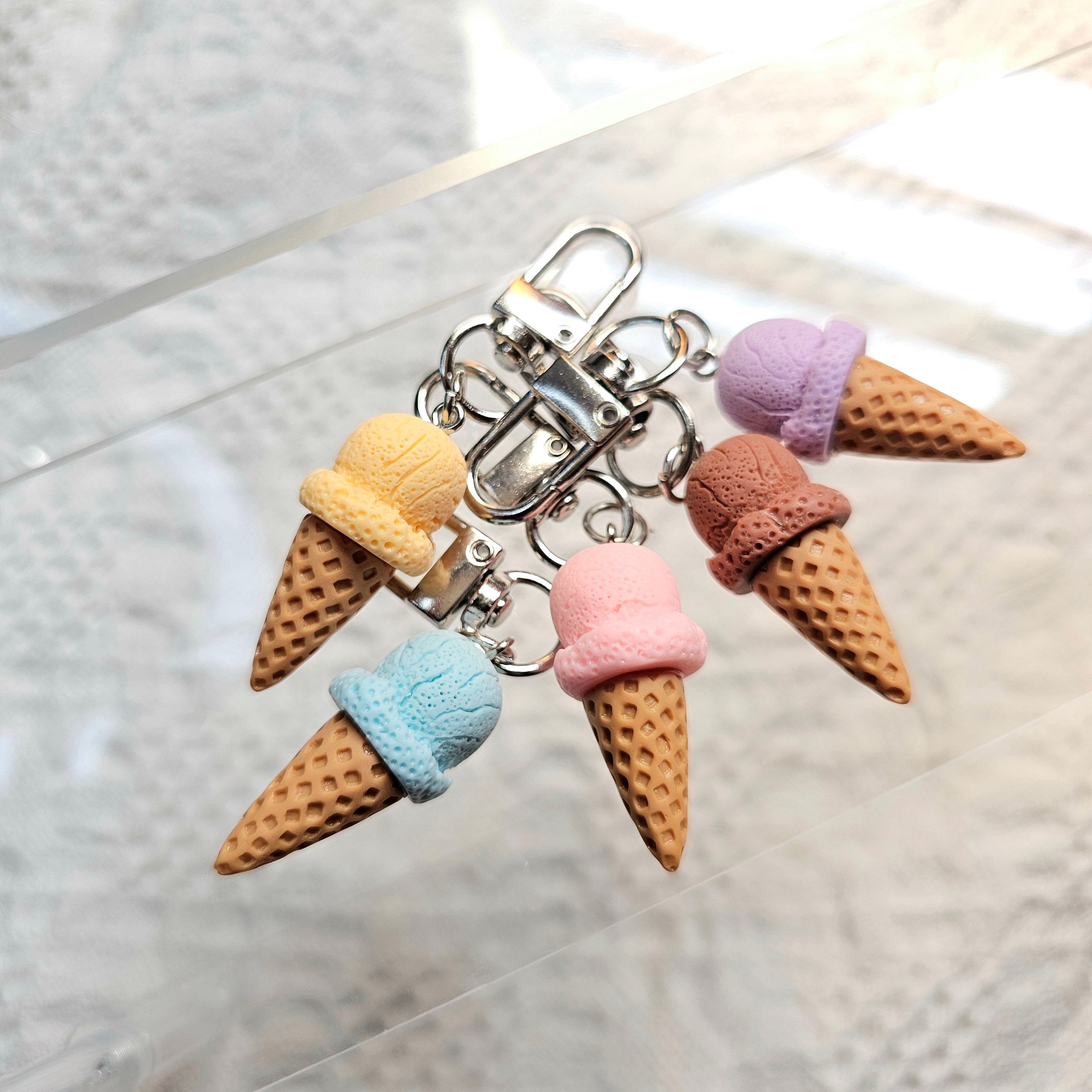 Ice Cream Charm Clips